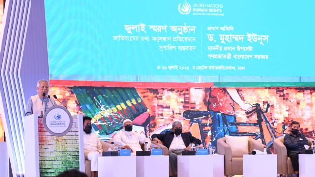 জুলাই শুধু স্বৈরাচার মুক্তির নয়, পুনর্জন্মেরও মাস: প্রধান উপদেষ্টা