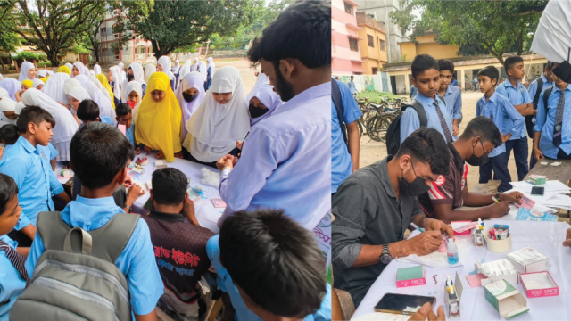 চ্যারিটি ব্লাড ইউনিটের উদ্যোগে ৪০০ শিক্ষার্থীর ফ্রি রক্তের গ্রুপ নির্ণয়