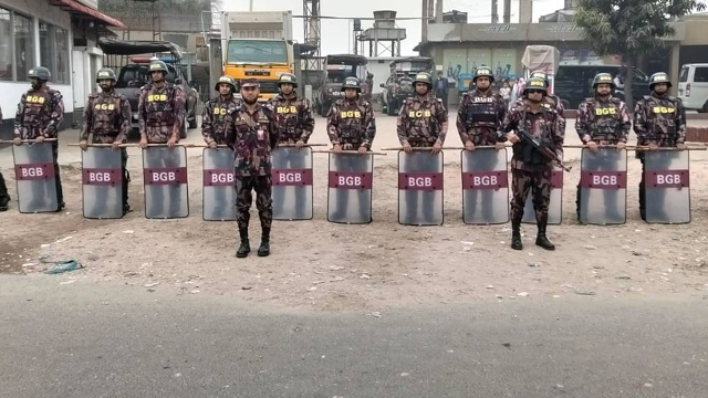 ইন্টারকন্টিনেন্টাল মোড়ে অবস্থান, যমুনা এলাকায় বিজিবি মোতায়েন