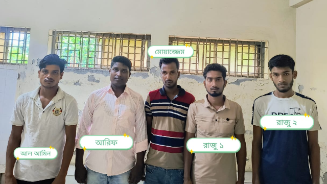 শিবগঞ্জে মুদি ব্যবসায়ী সানি আহম্মেদ অপহরণের ঘটনায় গ্রেফতার ৫