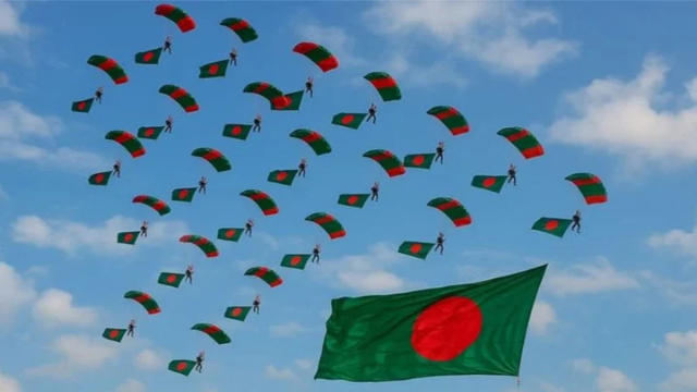 বিজয় দিবসে জাতীয় পতাকা নিয়ে প্যারাশুটিংয়ে বিশ্ব রেকর্ড গড়বে বাংলাদেশ